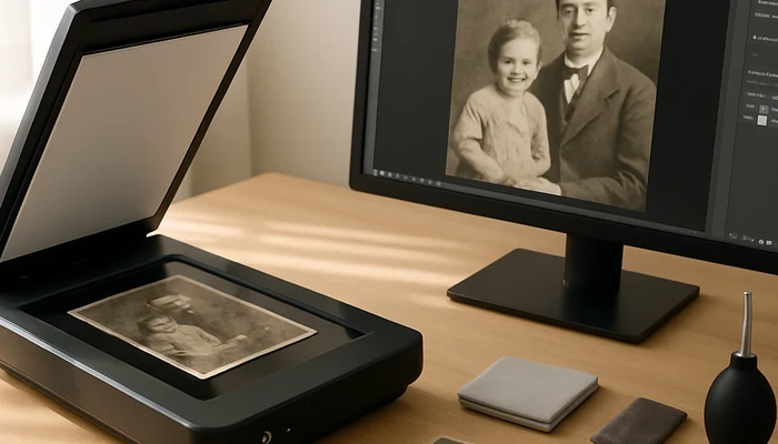 photo restoration when archival scanning is better than simple digital retouching