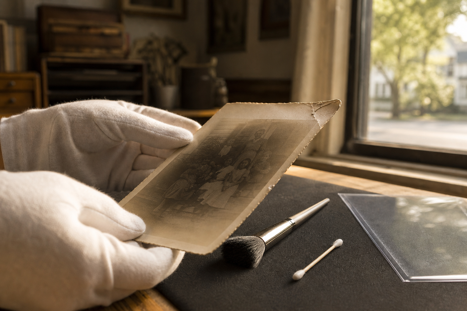 Photo Restoration of an old family photograph